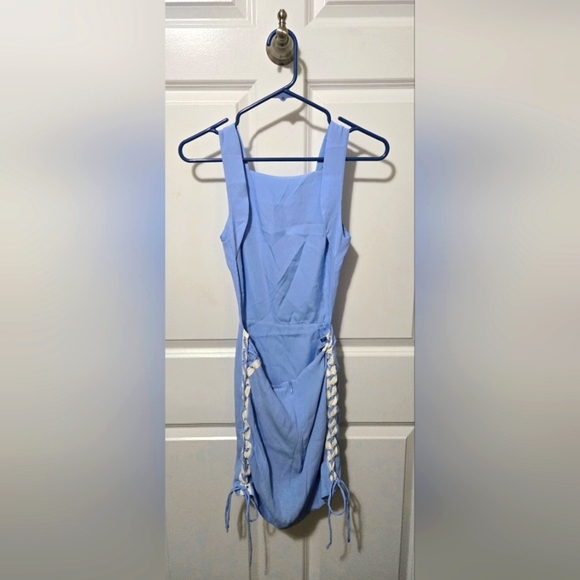 NBD Blue Backless Mini Dress - Picture 6 of 7